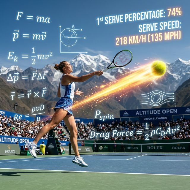 Tennis Serving Metrics: First Serve Percentage vs Altitude